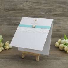 Simple Style Greeting Card Lace Invitation Foil Printing Thank You Card 